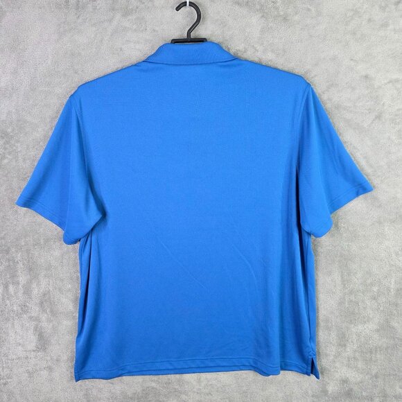 Mens Roundtree & Yorke Performance Blue Golf Polo Shirt Short Sleeve Size 2XB - Picture 4 of 8